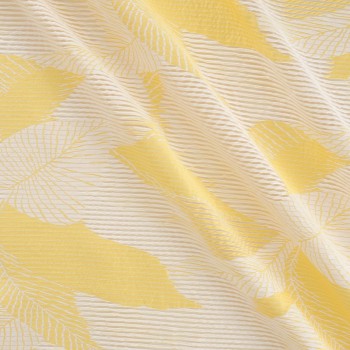 Jacquard hojas amarillo